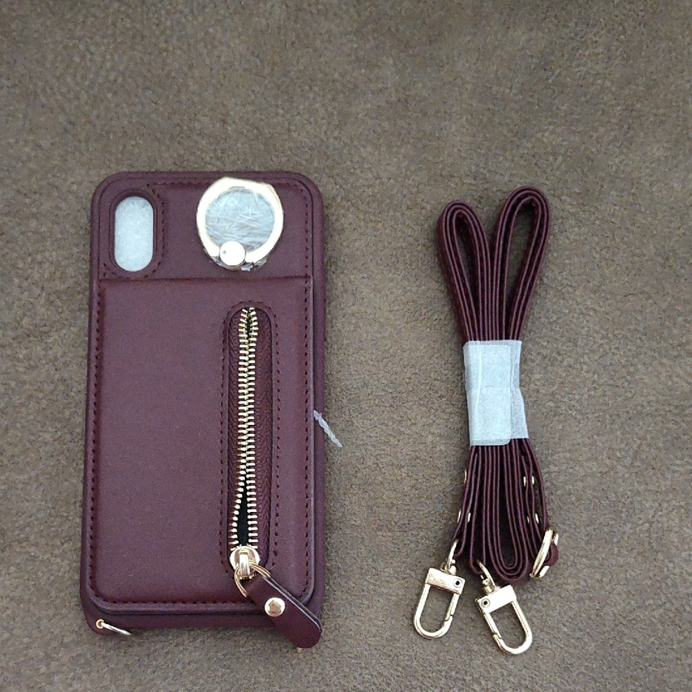 DEYHU iPhone Xs Phone Case Red Wine
